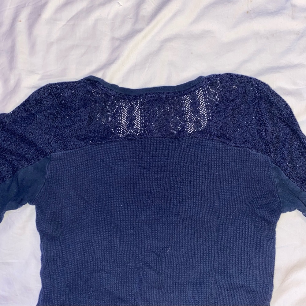 Lucky Brand Long Sleeve w/Lace Shirt